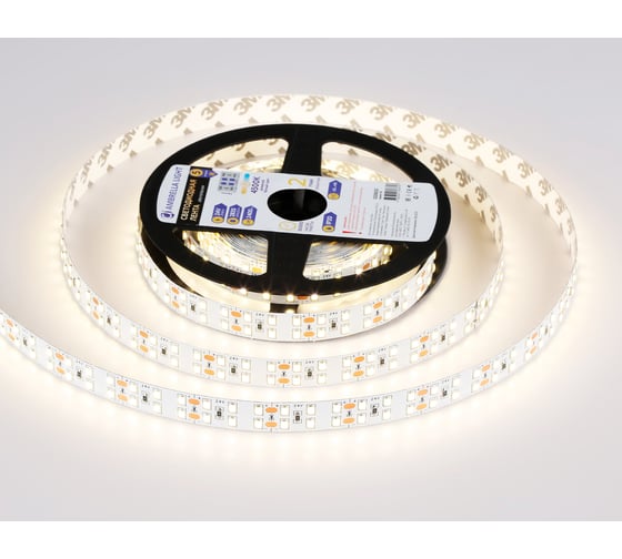 Светодиодная лента двухрядная Ambrella light 2835 204Led /20W m/ 24V IP20 4500K 5m GS3602