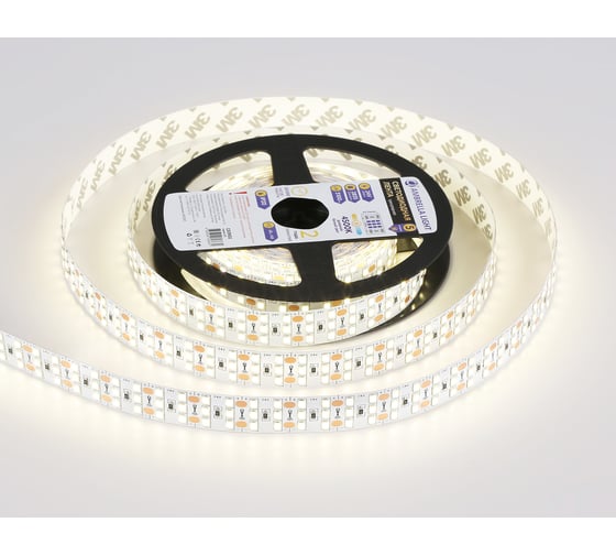 Светодиодная лента трехрядная Ambrella light 2835 324Led /26W m/ 24V IP20 4500K 5m GS3902