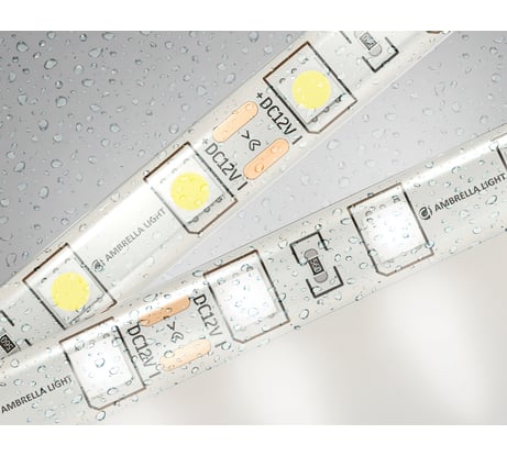 Светодиодная лента Ambrella light 5050 60Led /14.4W m/ 12V IP65 4500K 5m GS2102