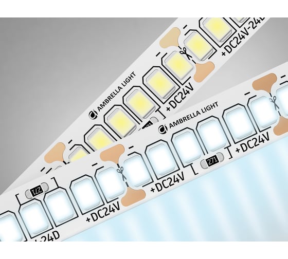 Светодиодная лента Ambrella light 2835 240Led /22W m/ 24V IP20 6500K 5m GS3503