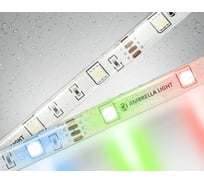 Светодиодная лента Ambrella light RGB 5050 30Led /7.2W m/ 12V IP65 RGB 5m GS2301