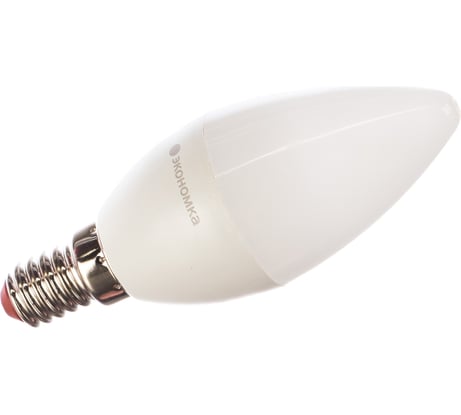 Лампа светодиодная Экономка свеча 9Вт Е14 230v 6500K 765лм Eco LED9wCNE1465