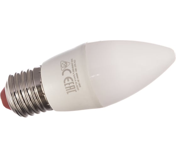 Светодиодная лампа Экономка свеча 9Вт Е27 230v 4500K 765лм Eco LED9wCNE2745