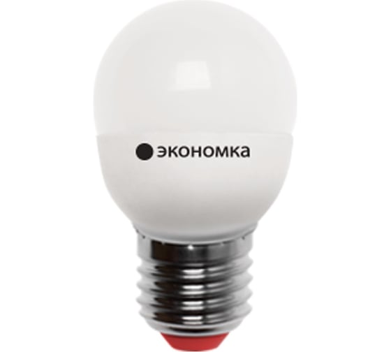 Светодиодная лампа Экономка шарик GL45 7Вт Е27 230v 3000K 595лм Eco LED7wGL45E2730