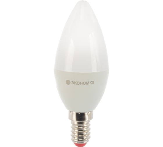 Светодиодная лампа Экономка свеча 7Вт Е14 230v 6500K 595лм Eco LED7wCNE1465