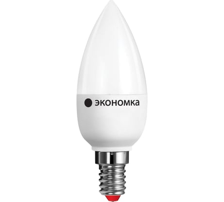 Светодиодная лампа Экономка свеча 6Вт Е14 230v 4500K 510лм Eco LED6wCNE1445