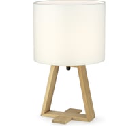 Светильник настольный декоративный Фарлайт "wood" белый е14 FAR002338