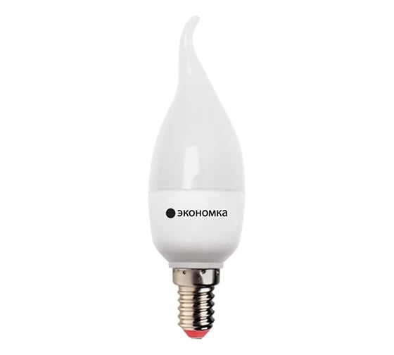 Светодиодная лампа Экономка свеча на ветру 5Вт Е14 230v 3000K 425лм Eco LED5wCWE1430