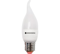 Светодиодная лампа Экономка свеча на ветру 5Вт Е27 230v 6500K 425лм Eco LED5wCWE2765