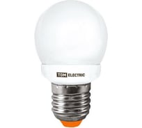 Энергосберегающая лампа TDM ELECTRIC КЛЛ-G45-11 Вт-2700 К–Е27 SQ0323-0157