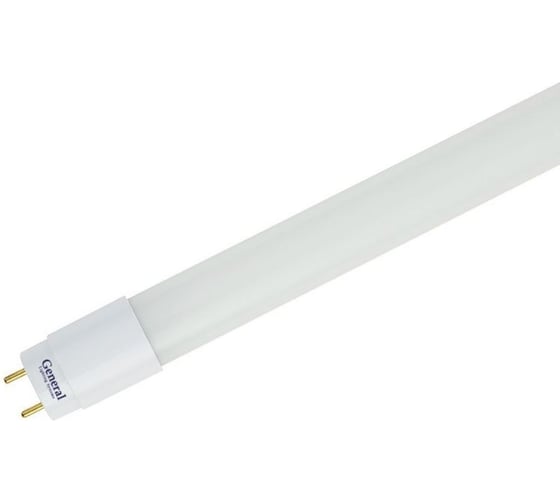 Светодиодная лампа General Lighting Systems Стандарт GLT8F-1200-18-4000-M, 18Вт, 1600Лм, 170-260В, цоколь G13, колба Т8 (трубка), 1200х28мм, 4000К - нейтральный белый 635300