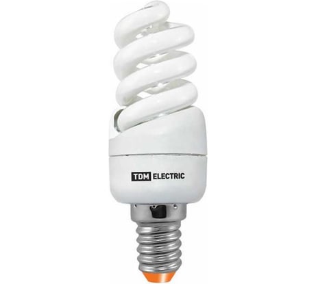Энергосберегающая лампа TDM ELECTRIC КЛЛ-FSТ2-9 Вт-4000 К–Е14 КОМПАКТ SQ0323-0172