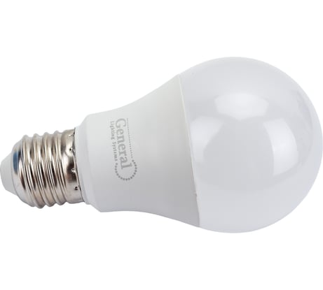 Лампа светодиодная General Lighting Systems GLDEN-WA60-14-230-E27-4500, 14Вт, 1050Лм, 230В, цоколь E27, колба А60 (груша), 4500К - нейтральный белый свет 637100