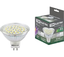 Светодиодная лампа TDM ELECTRIC MR16-5 Вт-220 В-4000 К–GU 5,3 SMD SQ0340-0028