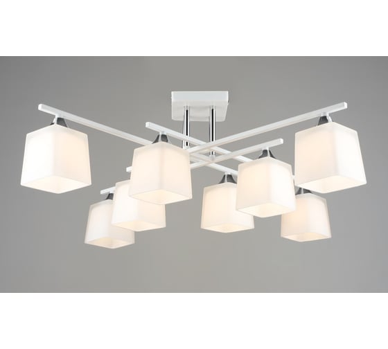 Потолочная люстра Мелодия Света SL1629-8 WT+CR 000066046 1