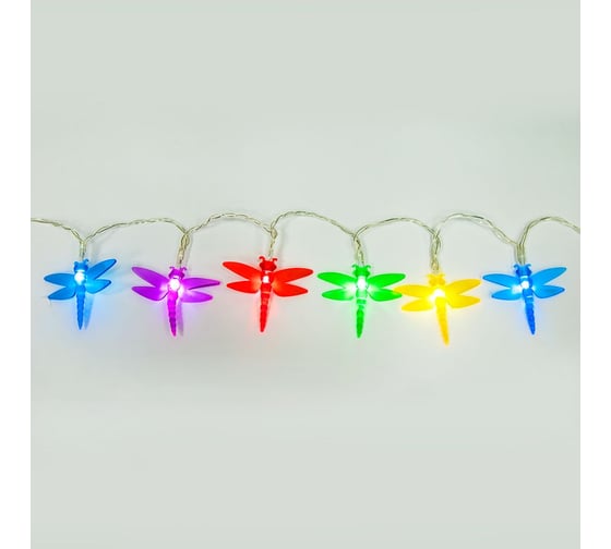 Гирлянда FERON 10 LED, мультиколор, батарейки 2АА, IP20, CL114 26916