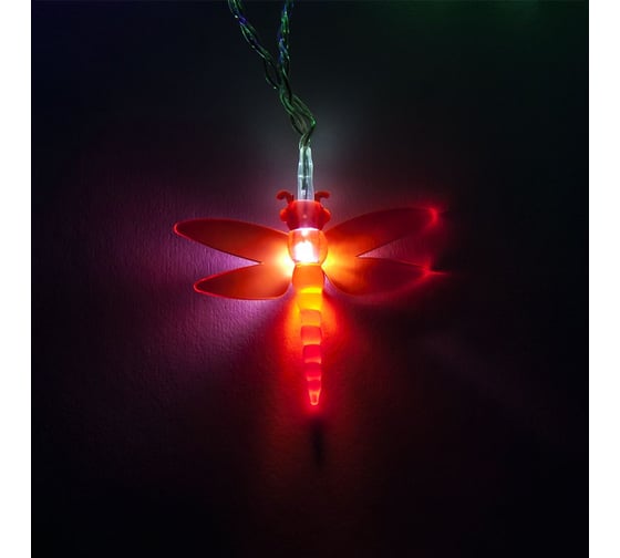 Гирлянда FERON 10 LED, мультиколор, батарейки 2АА, IP20, CL114 26916