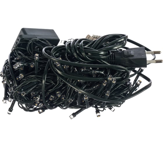 Гирлянда FERON 230V 200 LED 3300K, 12W, с контроллером, IP20, шнур 1.5м, CL06 26779 1