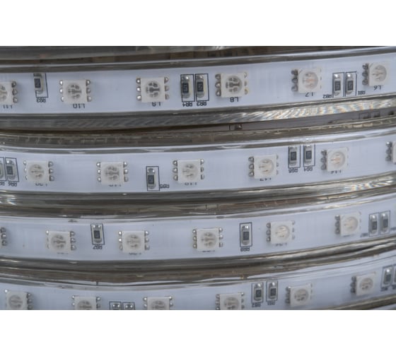 Светодиодная лента в трубке Uniel ULS-5050-60LED/m-16mm-IP67-220V-14,4W/m-50M-RGB 10803