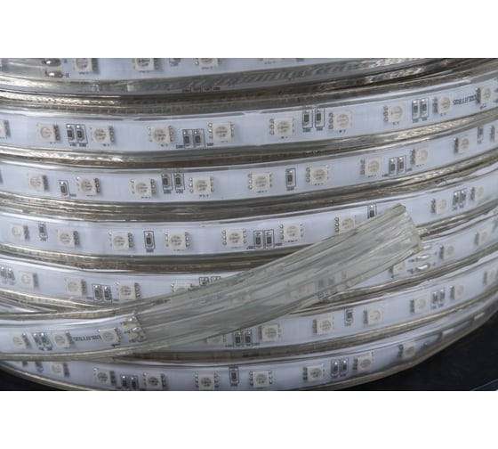 Светодиодная лента в трубке Uniel ULS-5050-60LED/m-16mm-IP67-220V-14,4W/m-50M-RGB 10803