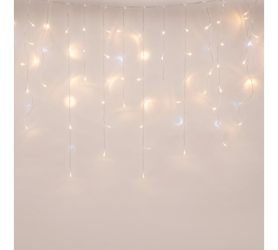 Светодиодная бахрома Uniel с эффектом мерцания, 3м. ULD-B3010-200/TTK WARM WHITE-WHITE IP44 UL-00003949