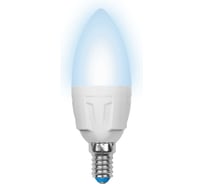 Светодиодная диммируемая лампа Uniel LED-C37-6W/NW/E14/FR/DIM PLP01WH UL-00000689