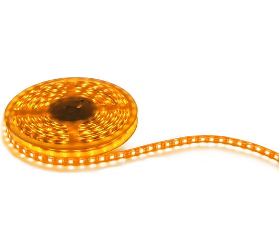 Светодиодная лента Uniel ULS-5050-30LED/m-10mm-IP65-DC12V-7,2W/m-5M-YELLOW 4893