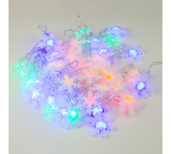 Светодиодная гирлянда Uniel ULD-S0700-050/DTA MULTI IP20 SNOWFLAKES-3 с контроллером 7936 1