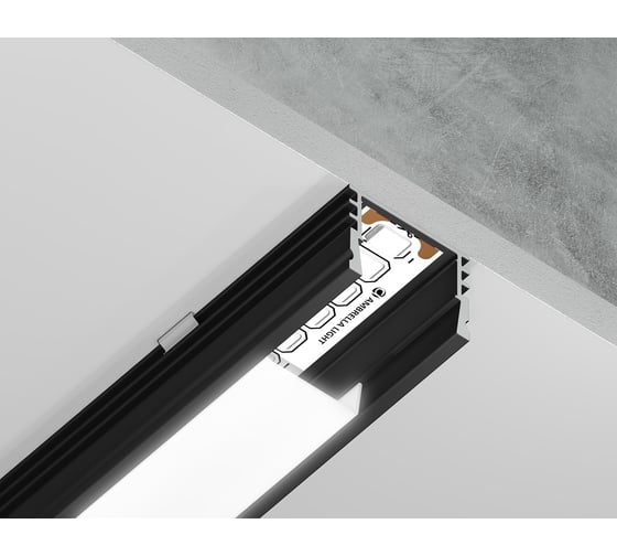 Накладной профиль Ambrella Light для светодиодной ленты ILLUMINATION GP1750BK
