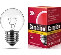 Электрическая лампа накаливания Camelion с прозрачной колбой 60/D/CL/E27 сфера 13484