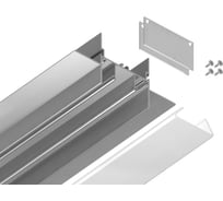 Профиль для натяжного потолка для светодиодной ленты Ambrella Light ILLUMINATION GP4000AL