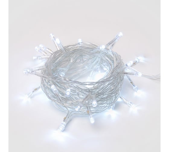Светодиодная гирлянда с контроллером Uniel ULD-S0500-050/DTA WHITE IP20, 5м UL-00005259
