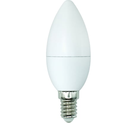 Светодиодная лампа Uniel LED-C37-6W/WW+NW/E14/FR PLB01WH, форма «свеча», матовая UL-00001570