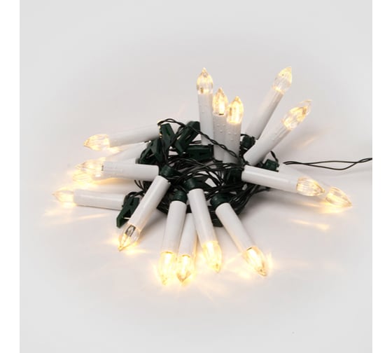 Светодиодная гирлянда Uniel ULD-S0400-020/SGA WARM WHITE IP20, CANDLES, Свечки, 4м UL-00005468 1