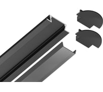 Встраиваемый профиль для светодиодной ленты Ambrella Light ILLUMINATION GP1001BK/BK
