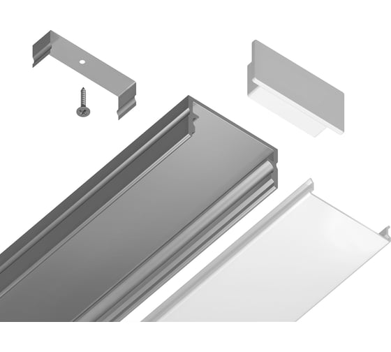 Накладной профиль для светодиодной ленты Ambrella Light ILLUMINATION GP2001AL