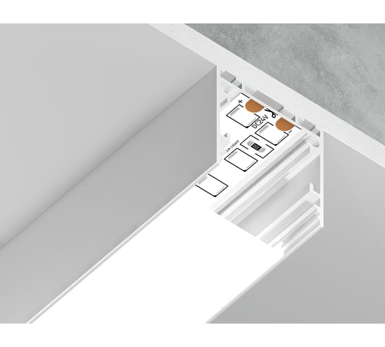 Накладной/подвесной профиль для светодиодной ленты Ambrella Light ILLUMINATION GP2500WH
