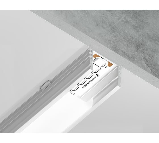 Накладной профиль для светодиодной ленты Ambrella Light ILLUMINATION GP1750WH