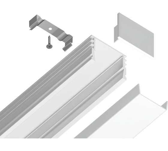 Накладной профиль для светодиодной ленты Ambrella Light ILLUMINATION GP1750WH