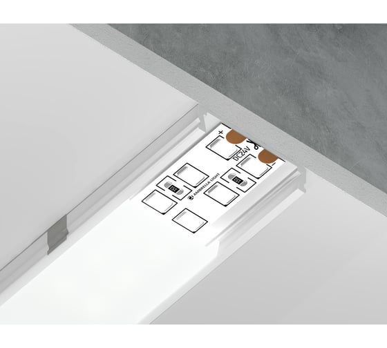 Накладной профиль для светодиодной ленты Ambrella Light ILLUMINATION GP1800WH