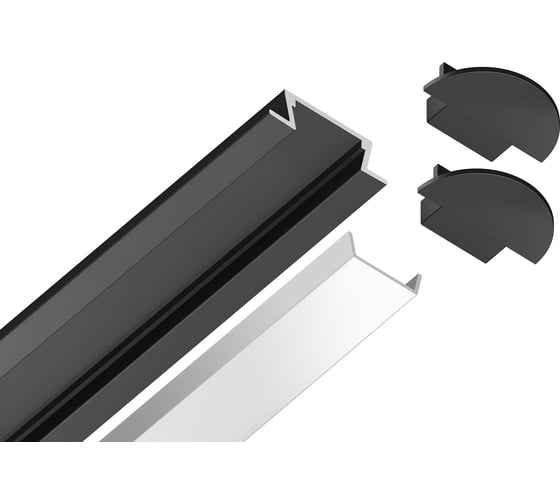 Встраиваемый профиль для светодиодной ленты Ambrella Light ILLUMINATION GP1001BK 1