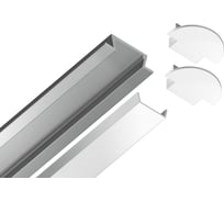Встраиваемый алюминиевый профиль для светодиодной ленты Ambrella Light ILLUMINATION GP1001AL