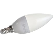 Лампа светодиодная General Lighting Systems GLDEN-CF-12-230-E14-2700, 12Вт, 910Лм, 230В, цоколь E14, колба CF (свеча), 2700К - теплый белый свет 649927