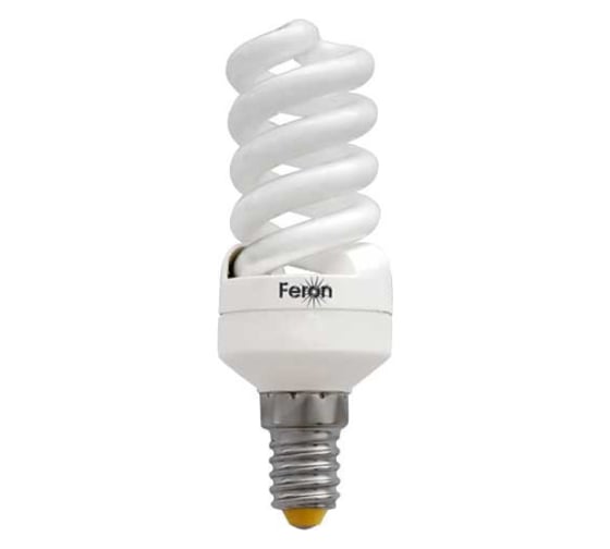 Энергосберегающая лампа FERON 13W, 230V, E14, 2700K, спираль T2, ELT19 4692