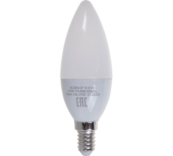 Светодиодная лампа General Lighting Systems Свеча CF-10W-E14-2700K 682700