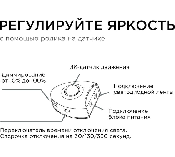 Комплект двойной светодиодной подкроватной подсветки Apeyron 10-90