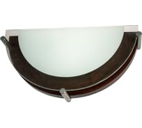 Светильник Элетех Полесье 300/2 НББ 06-40 М41 белый/корпус венге/держатель хром ИУ 1005205886