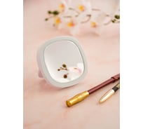 Белый аккумуляторный светильник-зеркальце со светодиодной подсветкой Лючия LU215 4606400207153