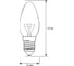 Электрическая лампа накаливания для ночников Camelion 7/P/CL/E14 прозрачная 220V 7W Е14 13912 2