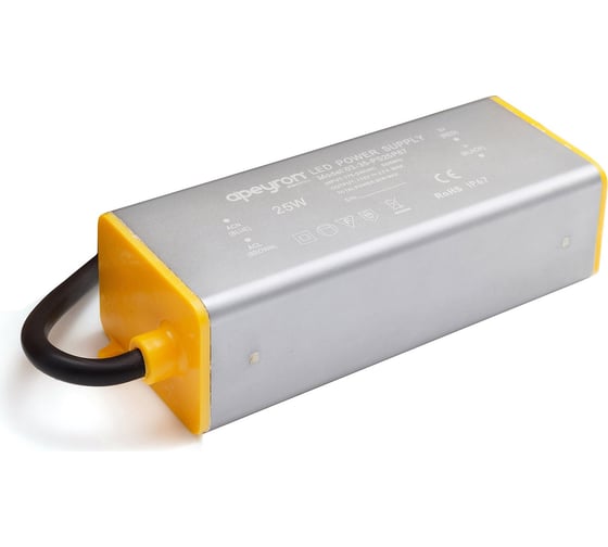 Блок питания Apeyron 12 В, 25 Вт, IP67, 2 А, металл, 115*40*30 мм 03-35